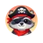 Cute flat cartoon otter face avatar icon with bold colors and friendly expression